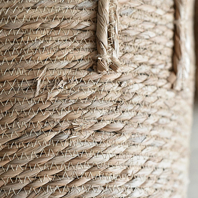 Natural Woven Plant Basket – Handmade Nordic Flower Pot for Home & Garden