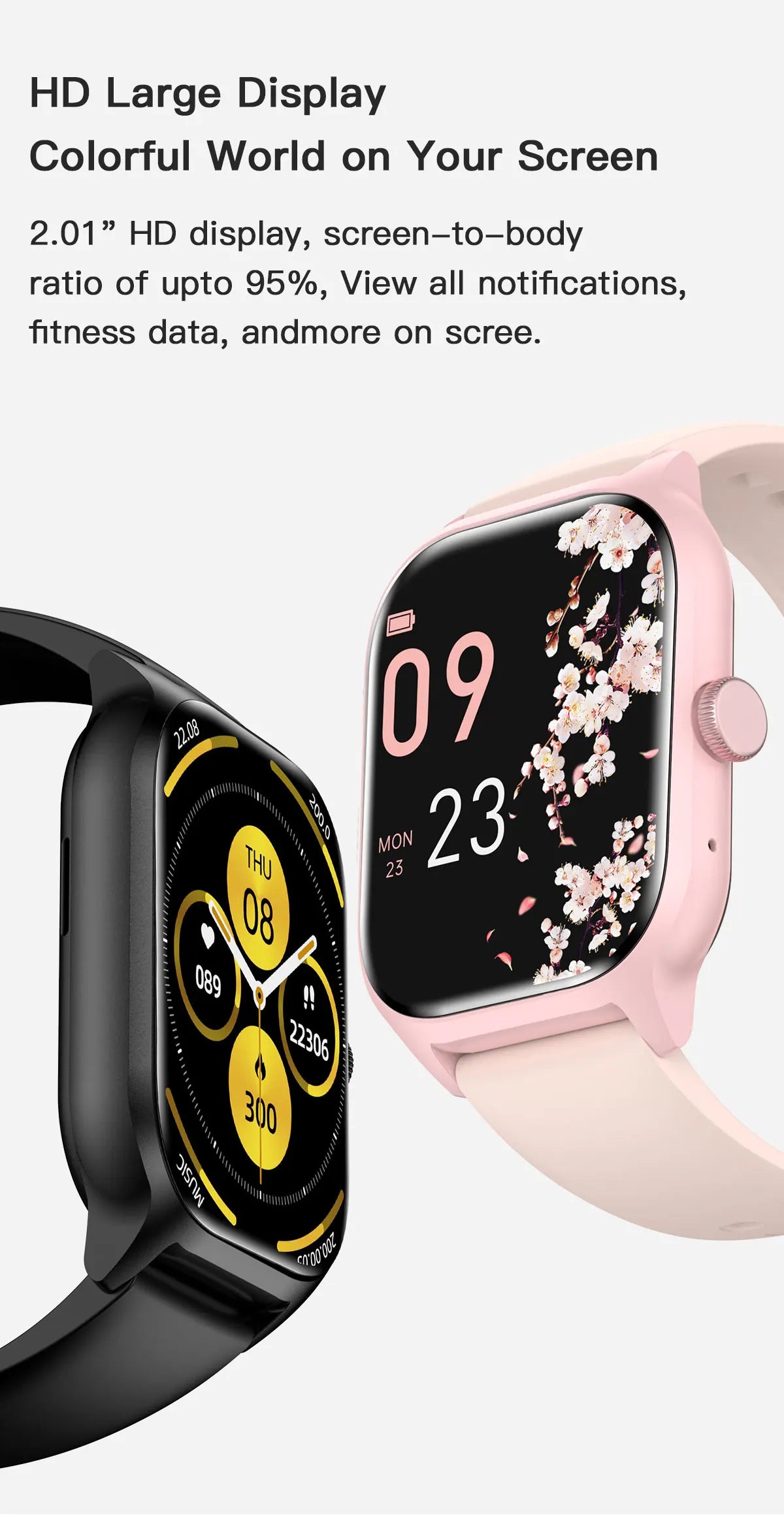 Smart Watch LEMFO LT10 2024 - Android Compatible, Fitness & Sports Tracking, Bluetooth Calling, Music Player, Modern Unisex Design