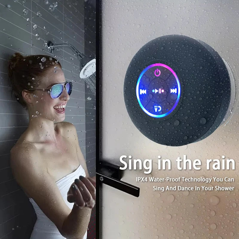 Portable Bluetooth Speaker with LED Lights