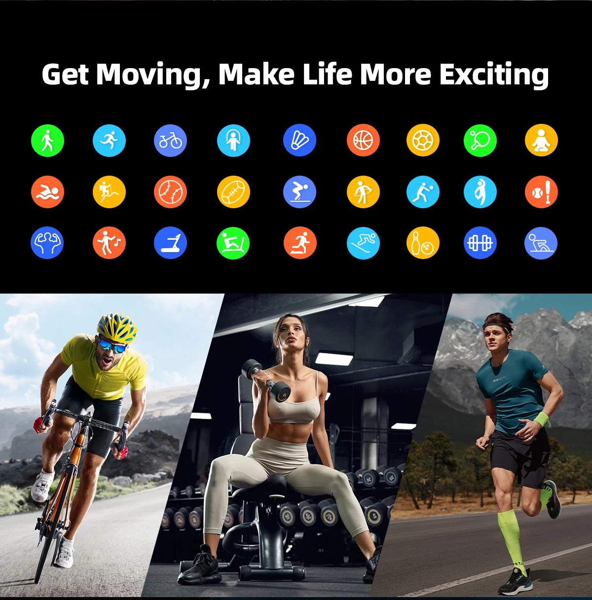 PrimeView Ultra Thin Smart Watch 1.96" AMOLED 360x360 HD Display - Always-On Time & Call Reminder - Compatible with Huawei & Android Phones