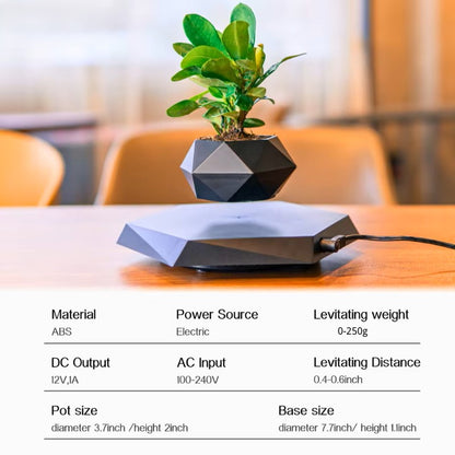Magnetic Levitating Plant Pot – Floating Rotating Planter for Modern Home Décor