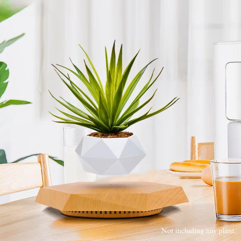 Magnetic Levitating Plant Pot – Floating Rotating Planter for Modern Home Décor