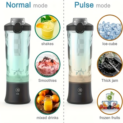 FreshGo Rechargeable Smoothie Blender - Blend Anywhere, Anytime with Power and Style