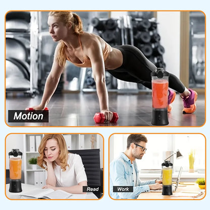 FreshGo Rechargeable Smoothie Blender - Blend Anywhere, Anytime with Power and Style