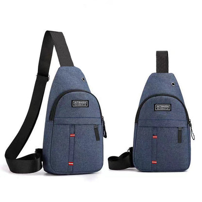 Outdoor Explorer Diagonal Chest Bag – Lightweight Bike Shoulder Pocket with Secure Oxford Fabric