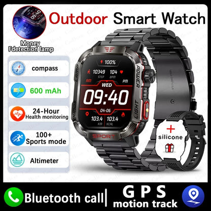 TactiCore GPS Smartwatch – Military Outdoor Tracker for Men