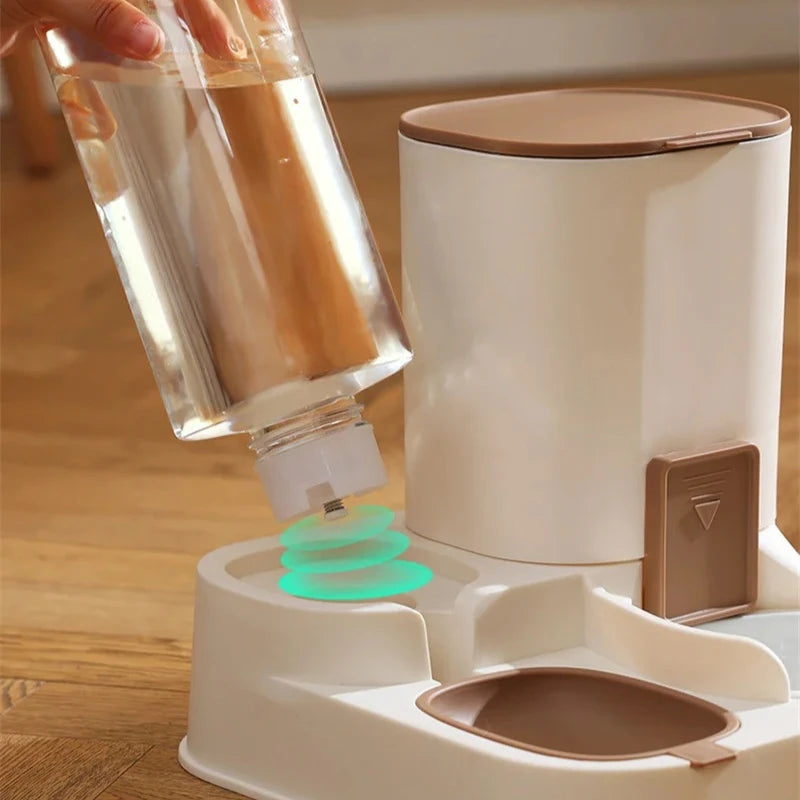 Paws & Drink Duo – Automatic 2-in-1 Cat Feeder & Water Dispenser