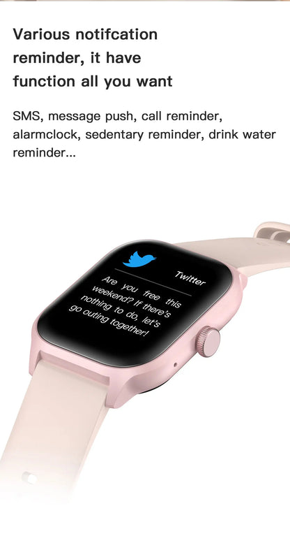Smart Watch LEMFO LT10 2024 - Android Compatible, Fitness & Sports Tracking, Bluetooth Calling, Music Player, Modern Unisex Design