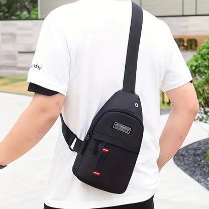 Outdoor Explorer Diagonal Chest Bag – Lightweight Bike Shoulder Pocket with Secure Oxford Fabric