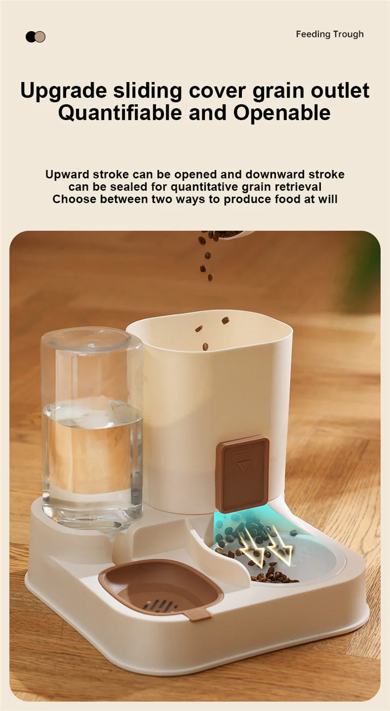 Paws & Drink Duo – Automatic 2-in-1 Cat Feeder & Water Dispenser