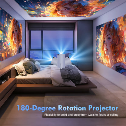 Premium Cubic Pro Smart Projector - 4K Support - Indoor/Outdoor Cinema Experience