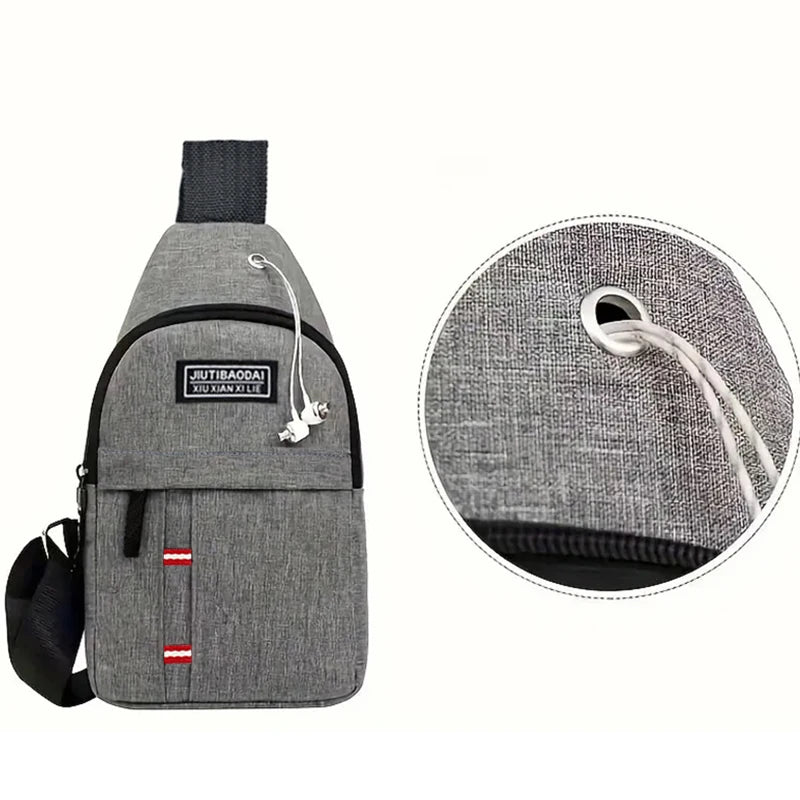 Outdoor Explorer Diagonal Chest Bag – Lightweight Bike Shoulder Pocket with Secure Oxford Fabric