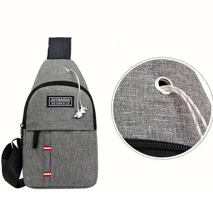 Outdoor Explorer Diagonal Chest Bag – Lightweight Bike Shoulder Pocket with Secure Oxford Fabric