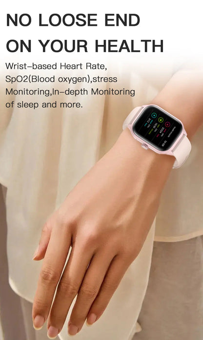 Smart Watch LEMFO LT10 2024 - Android Compatible, Fitness & Sports Tracking, Bluetooth Calling, Music Player, Modern Unisex Design
