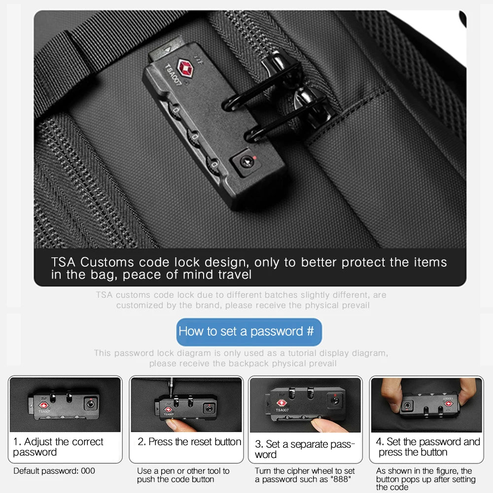 TripGuard Max – 3-in-1 Expandable Travel & Laptop Backpack with Lock
