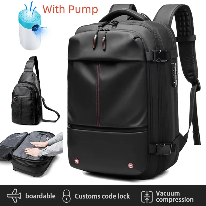 TripGuard Max – 3-in-1 Expandable Travel & Laptop Backpack with Lock