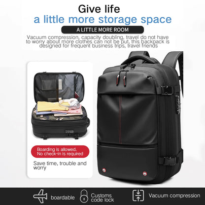 TripGuard Max – 3-in-1 Expandable Travel & Laptop Backpack with Lock
