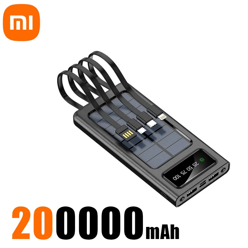 Heavy-Duty Solar Power On-the-Go - 200,000mAh Solar Power Bank