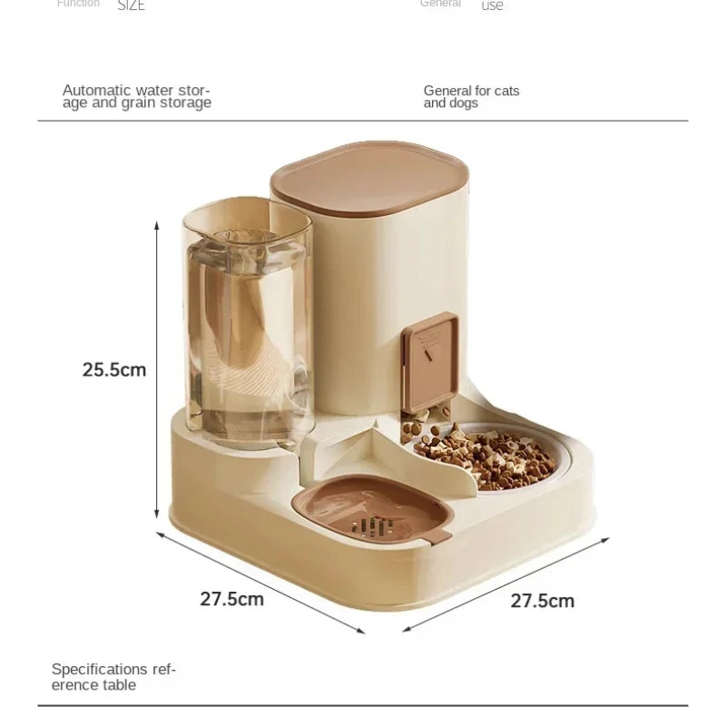 Paws & Drink Duo – Automatic 2-in-1 Cat Feeder & Water Dispenser