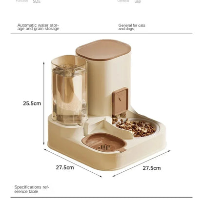 Paws & Drink Duo – Automatic 2-in-1 Cat Feeder & Water Dispenser
