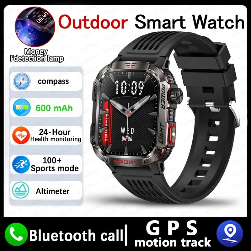 TactiCore GPS Smartwatch – Military Outdoor Tracker for Men