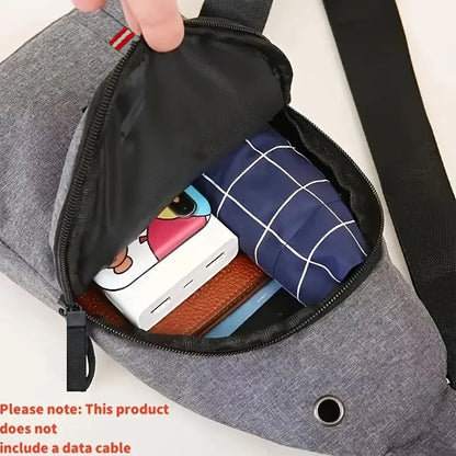 Outdoor Explorer Diagonal Chest Bag – Lightweight Bike Shoulder Pocket with Secure Oxford Fabric