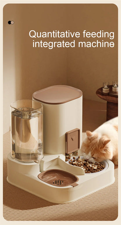 Paws & Drink Duo – Automatic 2-in-1 Cat Feeder & Water Dispenser