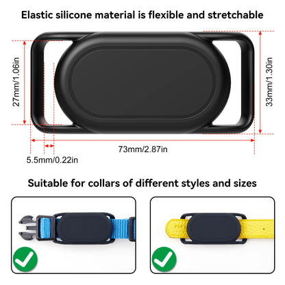 PawTag Guard - Waterproof Samsung Galaxy SmartTag2 Dog Collar Holder, 2 Pack Silicone Protective Case for Pet Tracking (Dogs & Cats)