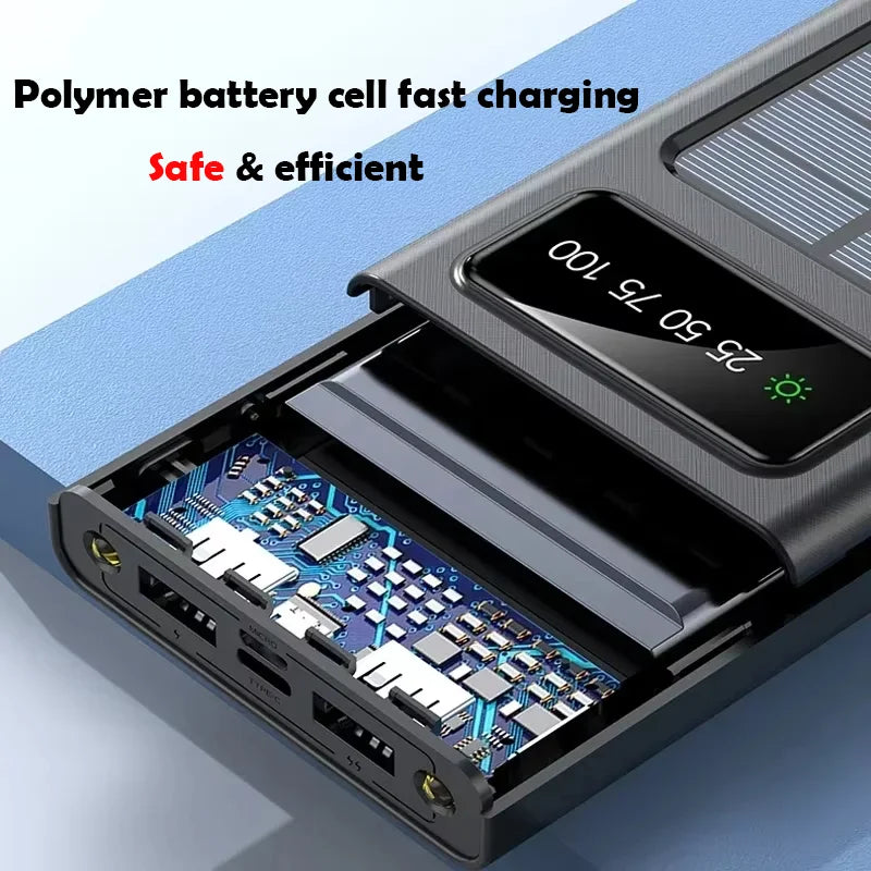 Heavy-Duty Solar Power On-the-Go - 200,000mAh Solar Power Bank