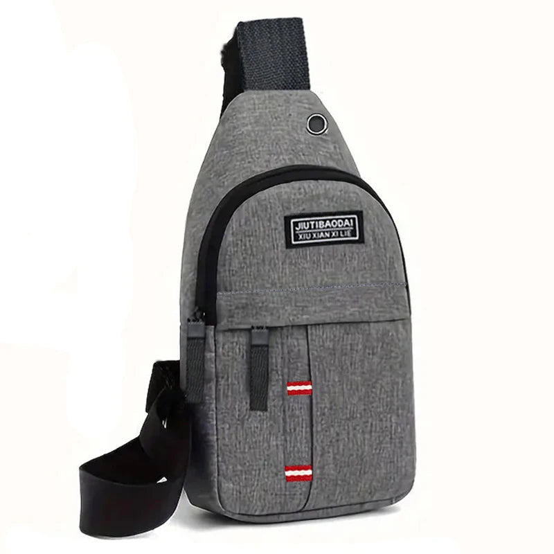 Outdoor Explorer Diagonal Chest Bag – Lightweight Bike Shoulder Pocket with Secure Oxford Fabric