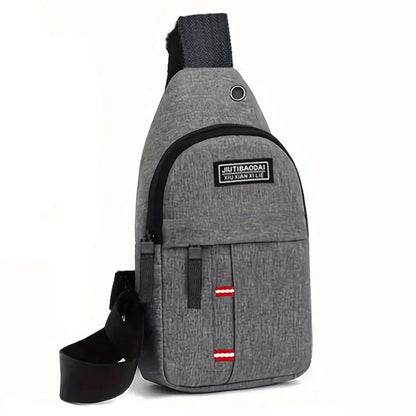 Outdoor Explorer Diagonal Chest Bag – Lightweight Bike Shoulder Pocket with Secure Oxford Fabric