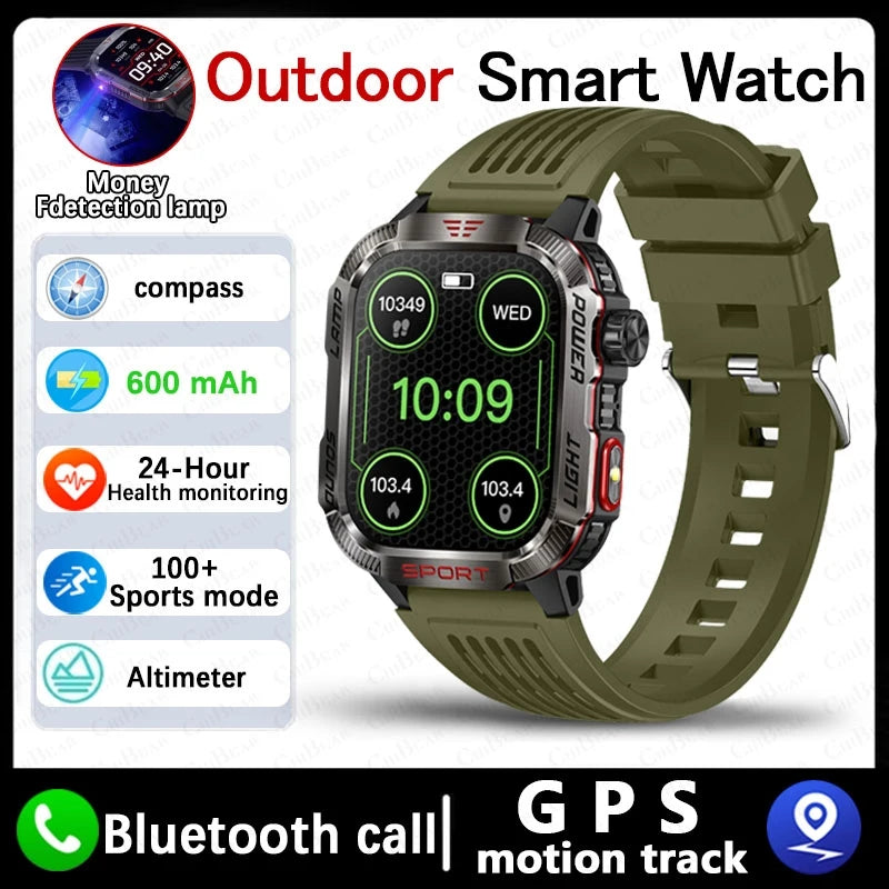 TactiCore GPS Smartwatch – Military Outdoor Tracker for Men