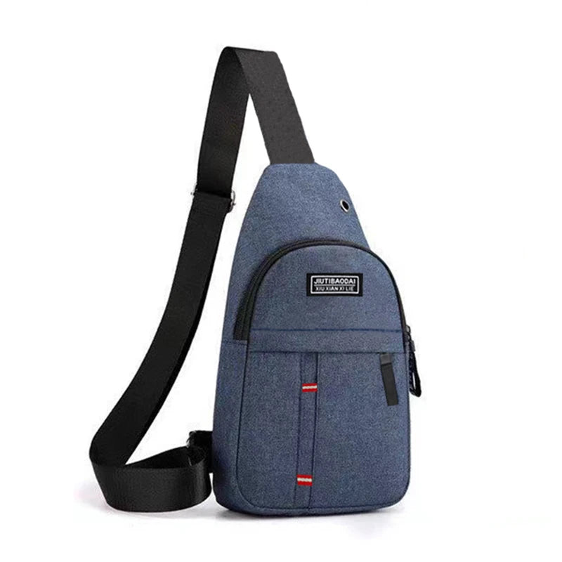 Outdoor Explorer Diagonal Chest Bag – Lightweight Bike Shoulder Pocket with Secure Oxford Fabric