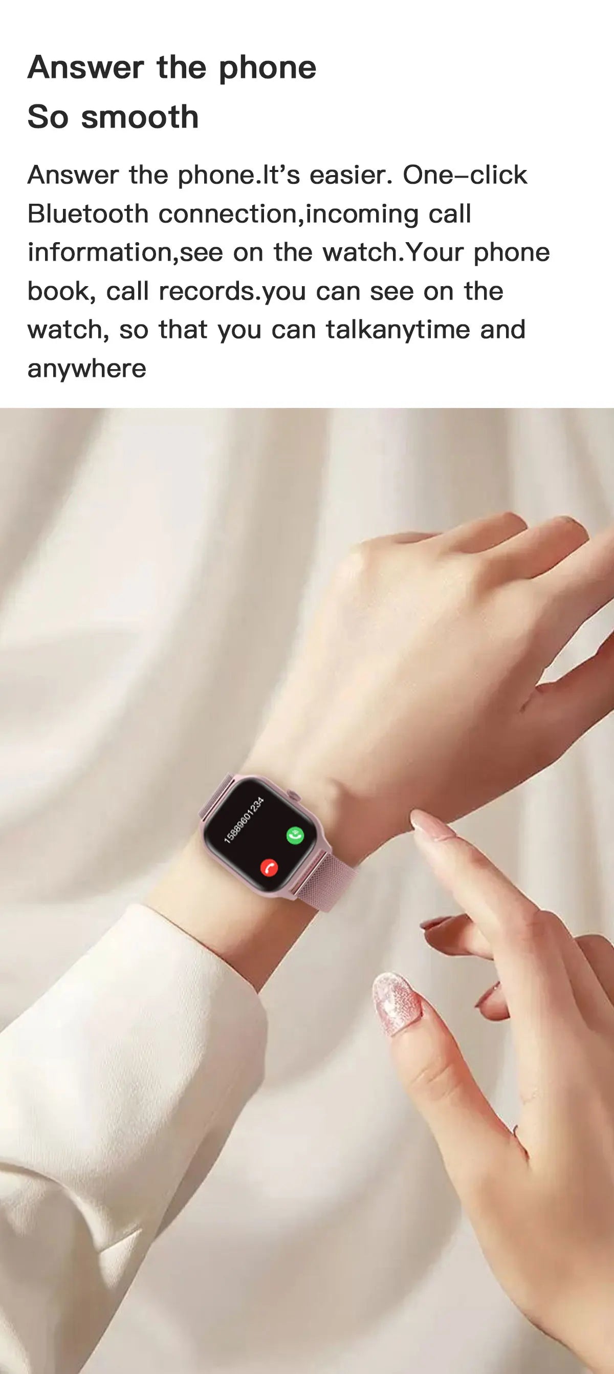 Smart Watch LEMFO LT10 2024 - Android Compatible, Fitness & Sports Tracking, Bluetooth Calling, Music Player, Modern Unisex Design