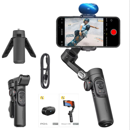 SmartXE 3-Axis Phone Gimbal | AI Face Tracking Stabiliser for iPhone & Android Vlogging