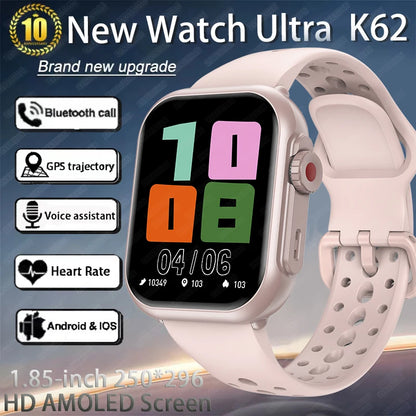 UltraMax Smartwatch 1.85" HD Full Touch Screen  - 1000mAh Battery, Bluetooth Call, IP68 Waterproof, Compatible with Apple Watch Ultra 2