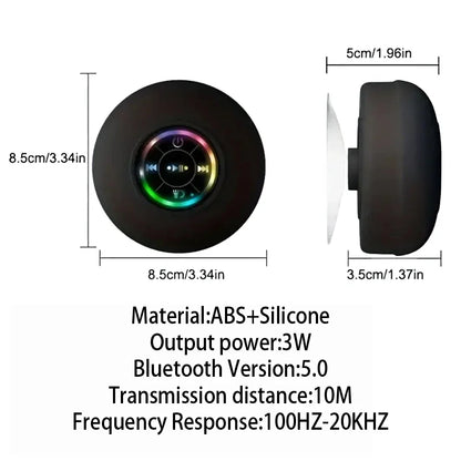 Portable Bluetooth Speaker with LED Lights
