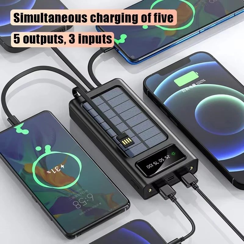 Heavy-Duty Solar Power On-the-Go - 200,000mAh Solar Power Bank