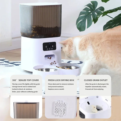 BritPet AutoFeeder Pro – 5L Smart Dog & Cat Food Dispenser & Scheduled Feeding Bowl