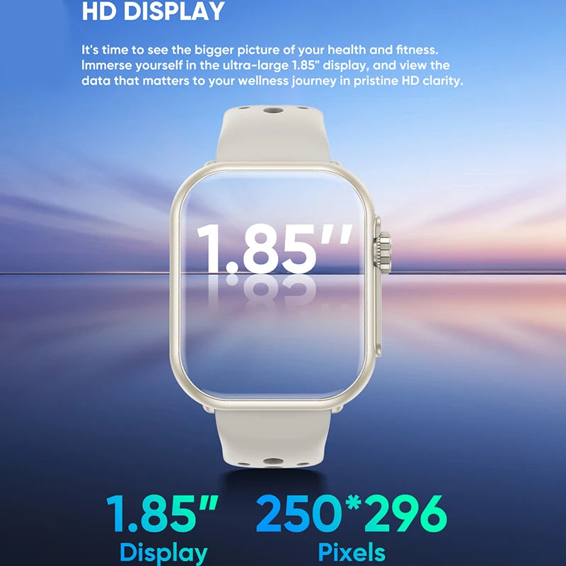 UltraMax Smartwatch 1.85" HD Full Touch Screen  - 1000mAh Battery, Bluetooth Call, IP68 Waterproof, Compatible with Apple Watch Ultra 2