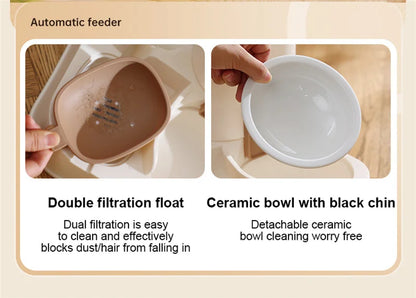 Paws & Drink Duo – Automatic 2-in-1 Cat Feeder & Water Dispenser
