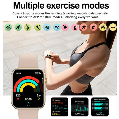 CorePulse Smartwatch 1.9" HD Screen - Bluetooth Call, Heart Rate Monitor, Sports Tracking, Waterproof - Compatible with Android & iOS Phones