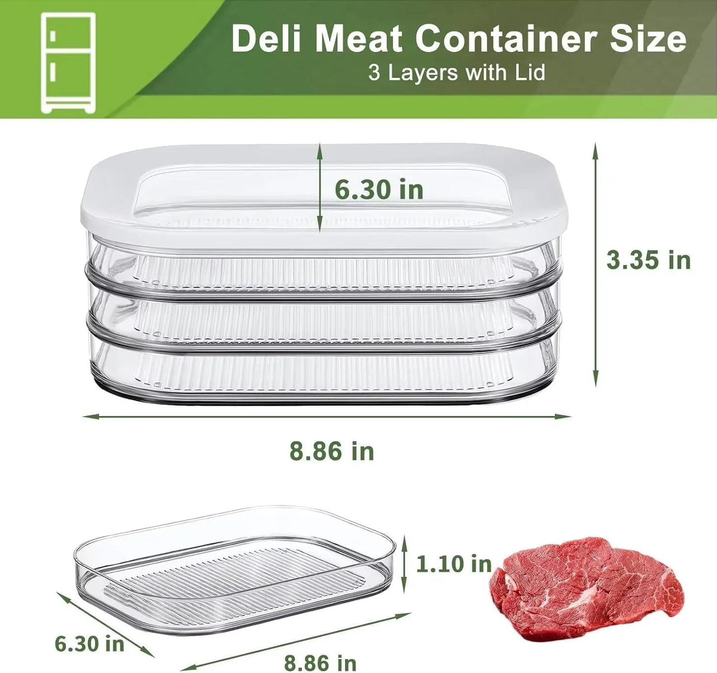 StackSeal Food Storage Containers for Fridge