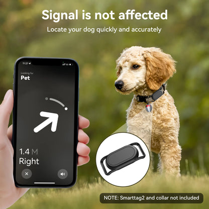 PawTag Guard - Waterproof Samsung Galaxy SmartTag2 Dog Collar Holder, 2 Pack Silicone Protective Case for Pet Tracking (Dogs & Cats)