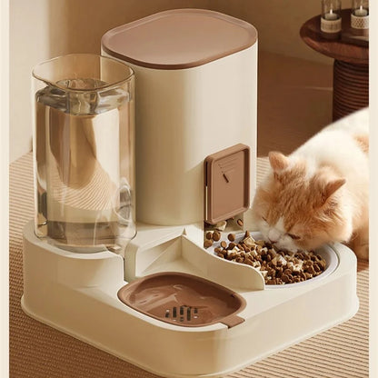 Paws & Drink Duo – Automatic 2-in-1 Cat Feeder & Water Dispenser