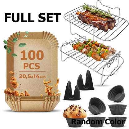 AirMaster Complete Air Fryer Kit - Elevate Your Cooking Experience with Versatile, Non-Stick Accessories