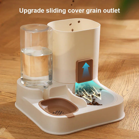 Paws & Drink Duo – Automatic 2-in-1 Cat Feeder & Water Dispenser