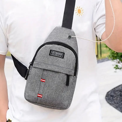 Outdoor Explorer Diagonal Chest Bag – Lightweight Bike Shoulder Pocket with Secure Oxford Fabric