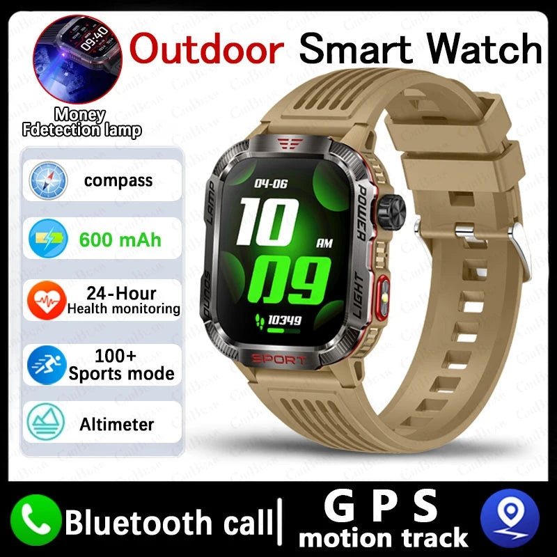 TactiCore GPS Smartwatch – Military Outdoor Tracker for Men