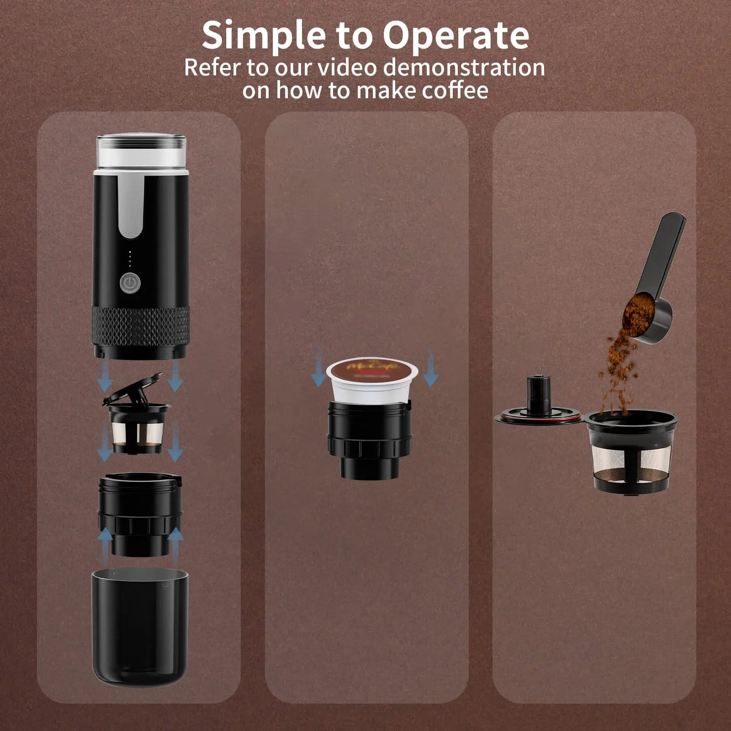 CafféMotion Smart Wireless Brewer - The Ultimate Portable Coffee Experience Anywhere You Go